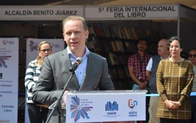 Inaugura alcalde Santiago Taboada 5ta Feria Internacional del Libro Benito Juárez 2019