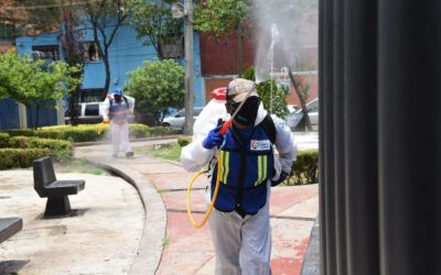 Realiza Alcaldía Benito Juárez jornada de limpieza y desinfección en la colonia San Simón Ticumac
