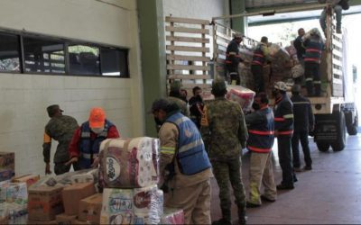 Entrega Alcaldía Benito Juárez 2 toneladas de apoyo para damnificados de Tabasco y Chiapas