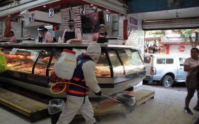 Realiza Alcaldía Benito Juárez jornada de desinfección y entrega de cubrebocas en mercados y tianguis por instrucción del alcalde Santiago Taboada