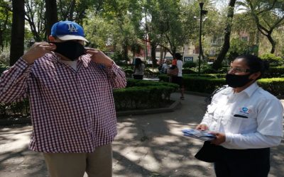 Realiza Alcaldía Benito Juárez jornada de entrega de cubrebocas en la colonia Narvarte