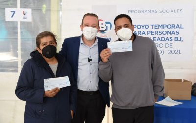 Encabeza alcalde Santiago Taboada entrega de “Seguro de Desempleo”