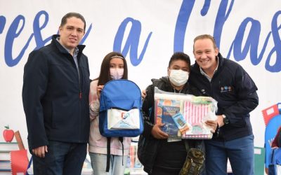 Entrega alcalde Santiago Taboada apoyos escolares a más de mil niñas y niños de Benito Juárez