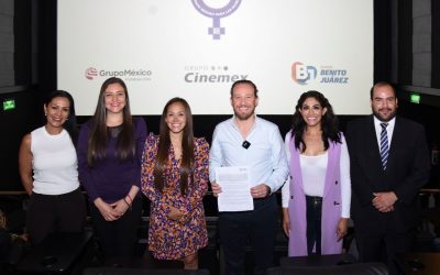 Alcalde Santiago Taboada y Cinemex firman convenio para aumentar los Puntos Violeta en Benito Juárez a favor de las mujeres