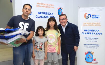 Entrega alcaldía Benito Juárez kits escolares a más de mil 500niñas, niños y adolescentes