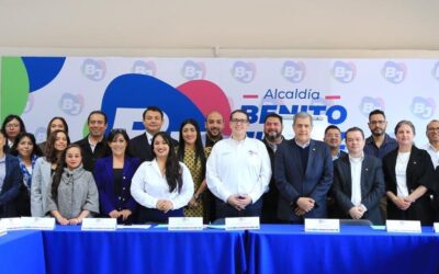 Firma alcaldía Benito Juárez carta de adhesión al Movimiento de Municipios, Ciudades y Comunidades Saludables de las Américas