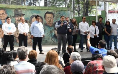 Alcaldía Benito Juárez y SEGIAGUA instalan Puesto de Mando en Parque Moderna para atender distribución de agua durante rehabilitación de pozo
