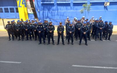 Elementos de Blindar BJ360° y SSC implementan operativo de seguridad por partido América vs Toluca en Estadio Ciudad de los Deportes