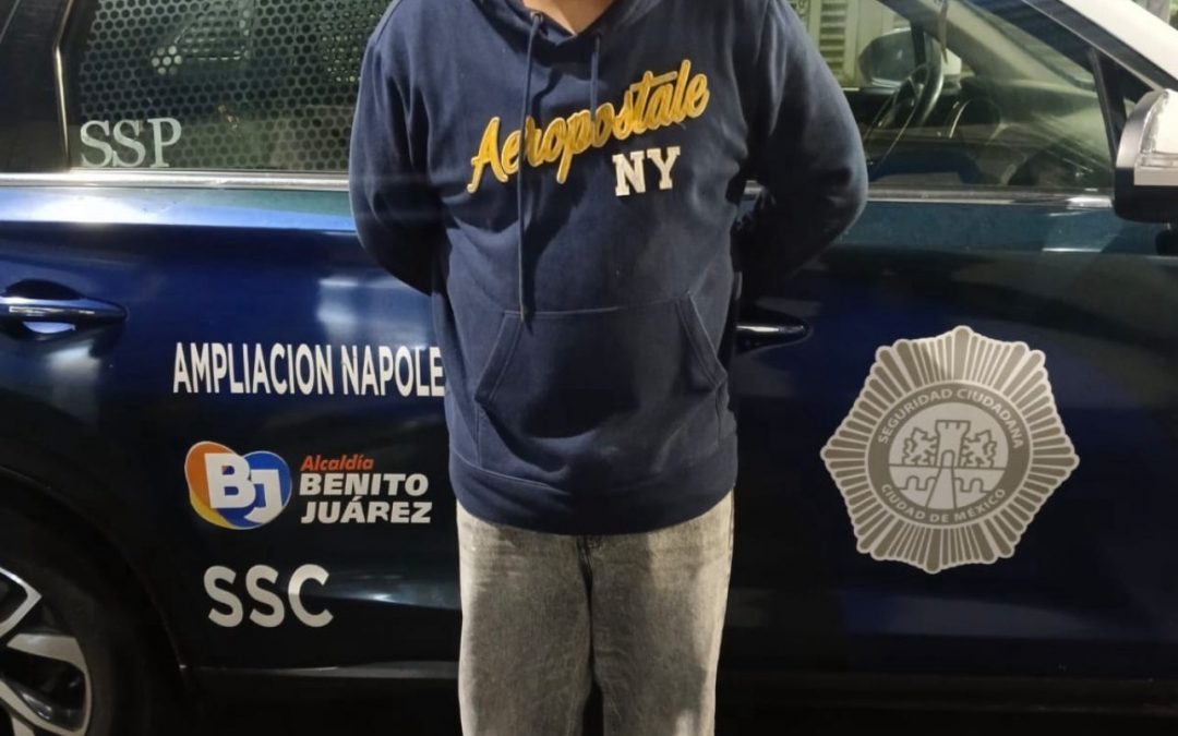 Elementos de Blindar BJ360° detienen a sujeto presuntamente responsable por actos de agresión sexual