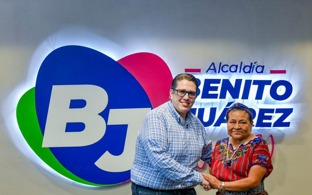 Alcalde Luis Mendoza y Rigoberta Menchú acuerdan trabajar en la construcción de una cultura de paz