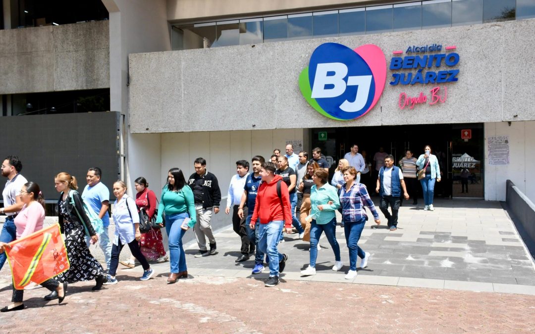 Alcaldía Benito Juárez realiza con éxito Segundo Simulacro Nacional 2025