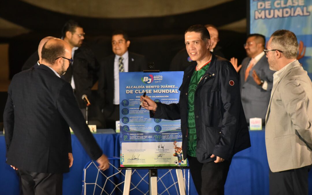 La fiesta del Mundial se vivirá con orden y seguridad en Benito Juárez: alcalde Luis Mendoza