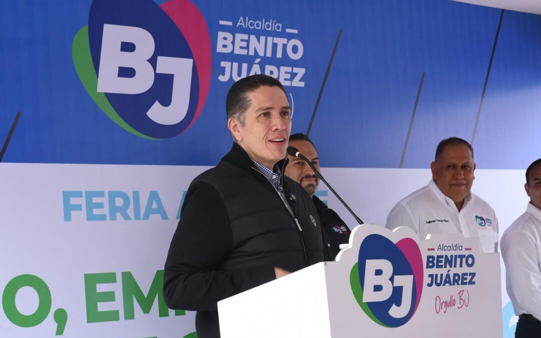 Alcalde Luis Mendoza inaugura la Feria Anual de Empleo, Emprendimiento y Servicios 2026 en Benito Juárez