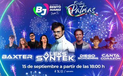 Alcalde Luis Mendoza invita a la población a festejar el Grito de Independencia en Benito Juárez