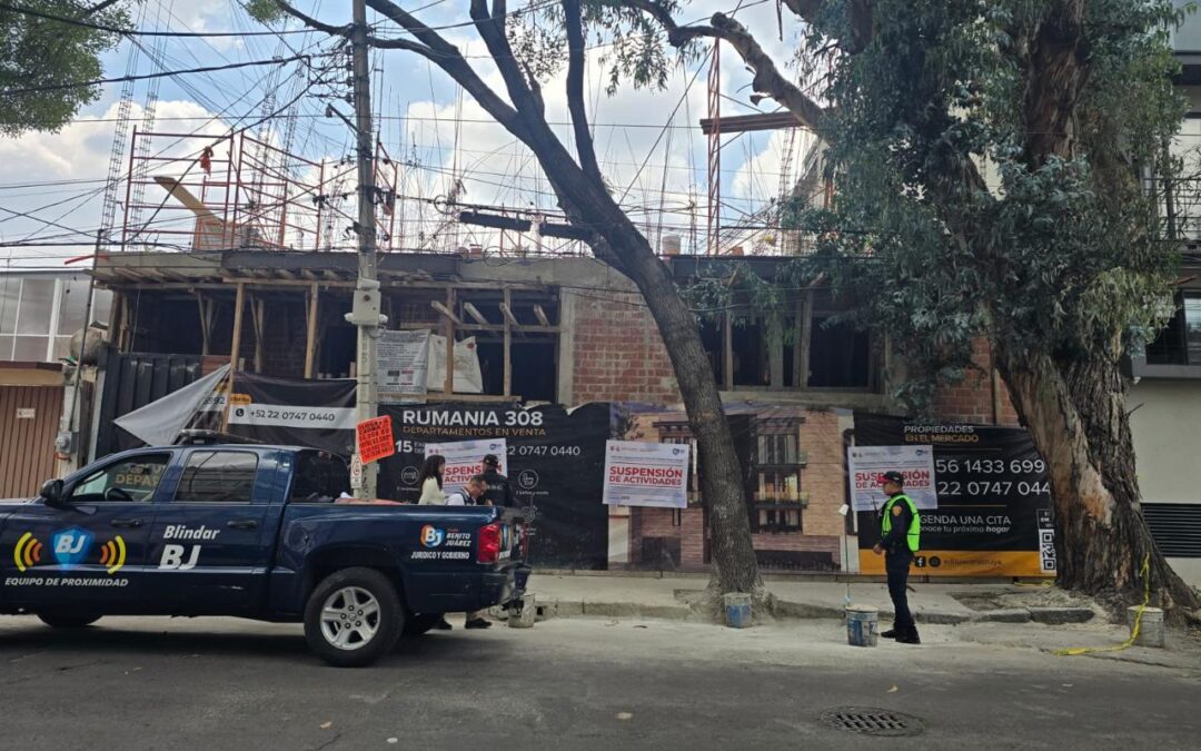 Alcaldía Benito Juárez suspende obra en colonia Portales