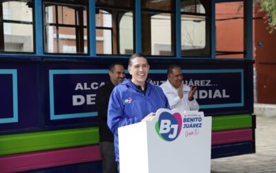 Alcalde Luis Mendoza presenta “Tranvía BJ” para impulsar el turismo y difundir la riqueza cultural e histórica de la alcaldía Benito Juárez