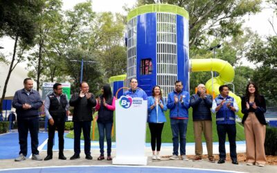 Alcalde Luis Mendoza reinaugura Jardín Santiago Xicoténcatl; mejora áreas deportivas, infantiles y de convivencia